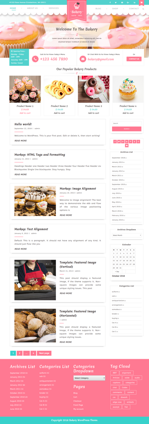 Bakery WordPress Theme