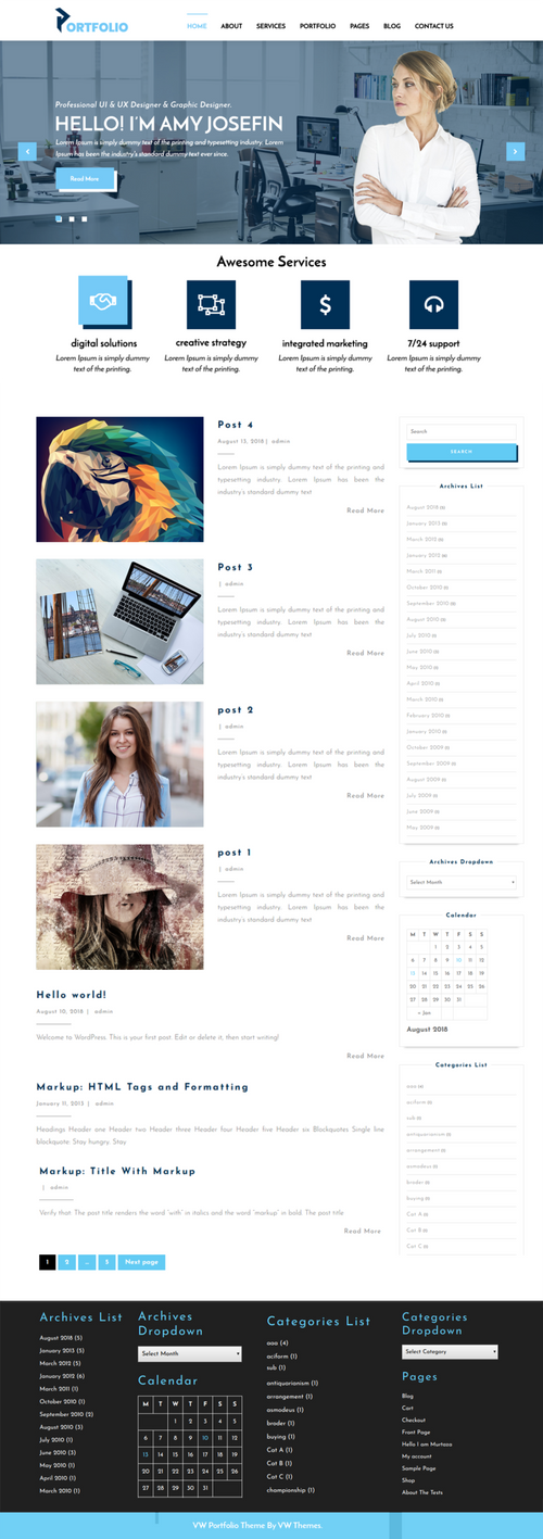 WordPress Portfolio Theme