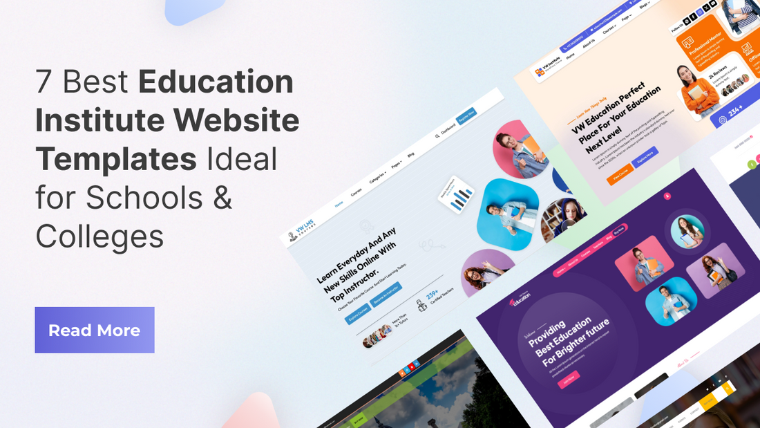 7 Best Education Institute Website Templates Ideal for Schools & Colleges