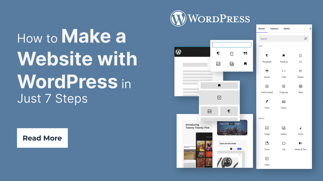 How to Make a Website with WordPress in Just 7 Steps