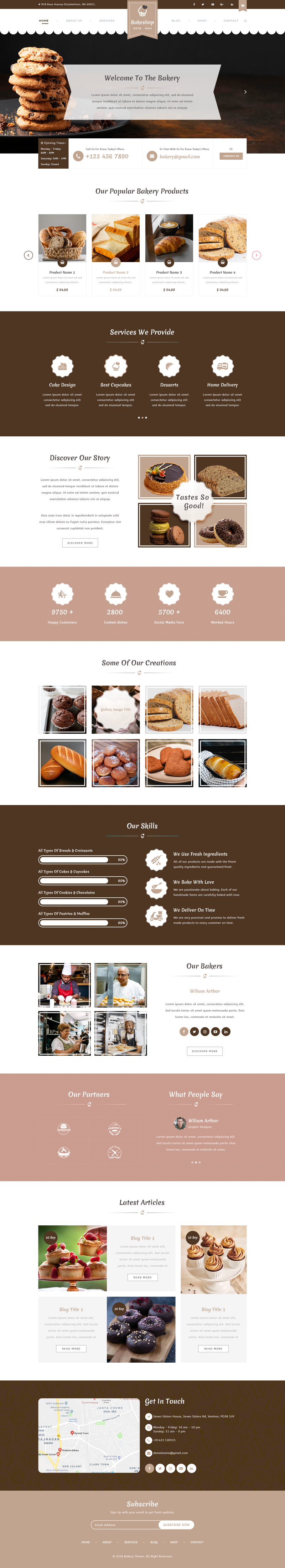 Bake Shop WordPress Theme