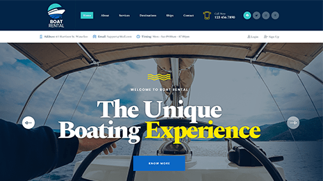 Boat Rental WordPress Theme Thumbnail 