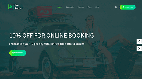 Free Car Rental WordPress Theme Thumbnail 