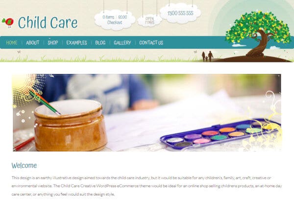 Free Childcare WordPress Theme