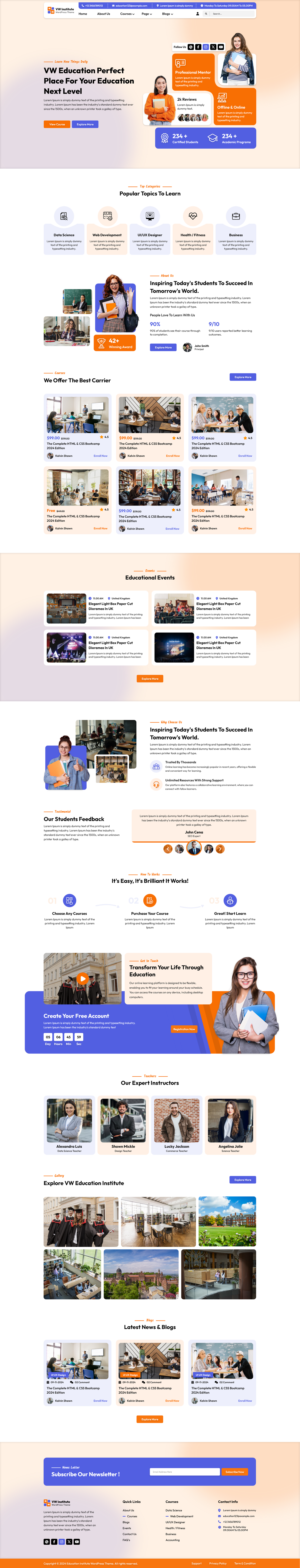 Institute WordPress Theme