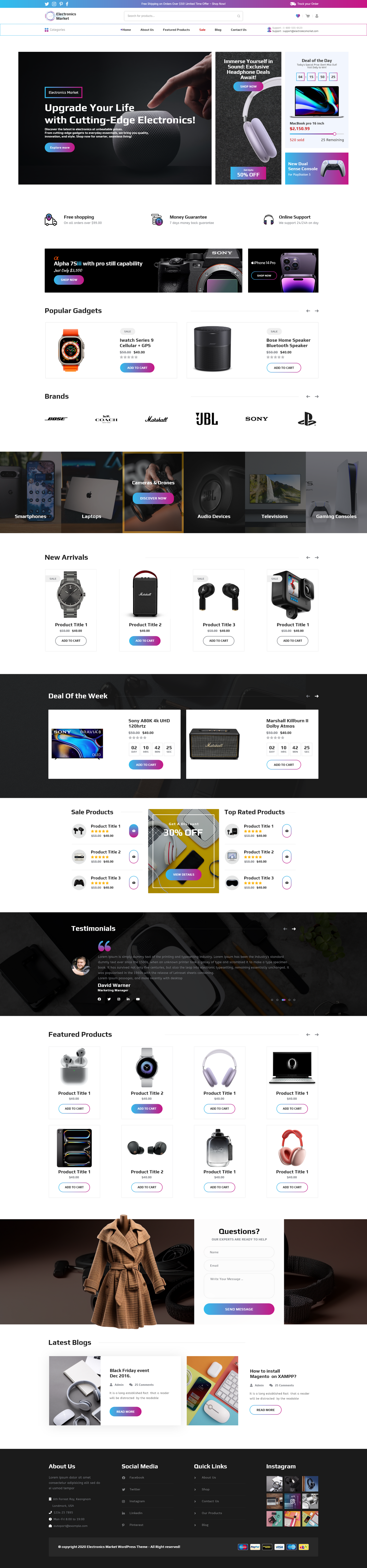 Electronics Store WordPress Theme