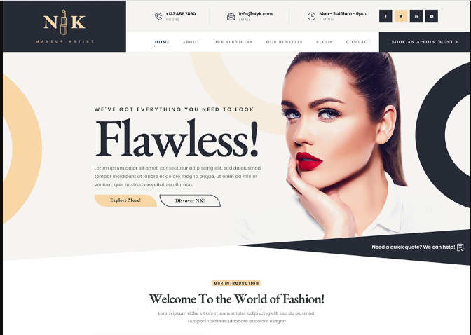 Free Glamour WordPress Theme