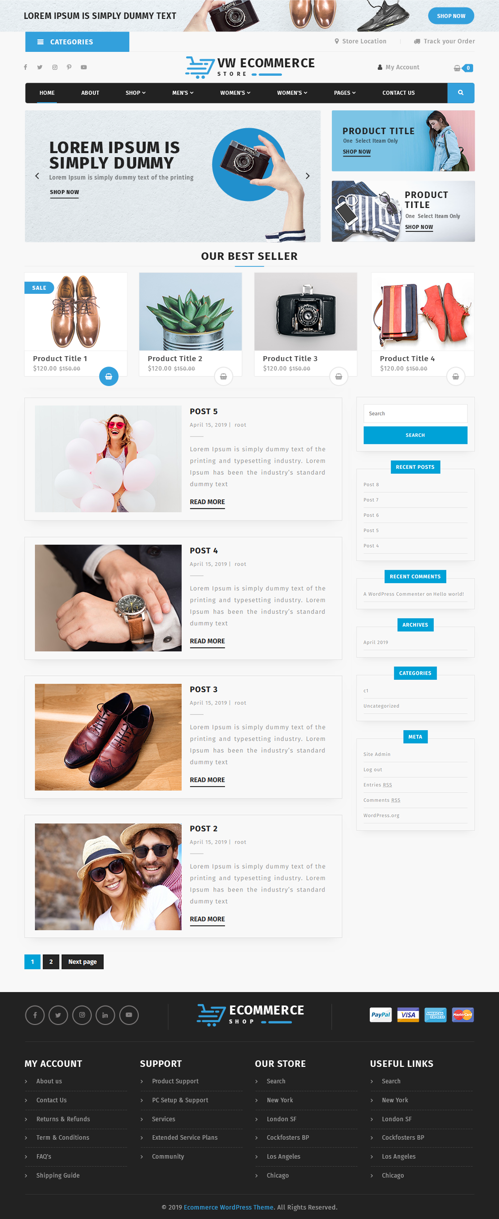 WordPress Ecommerce Theme