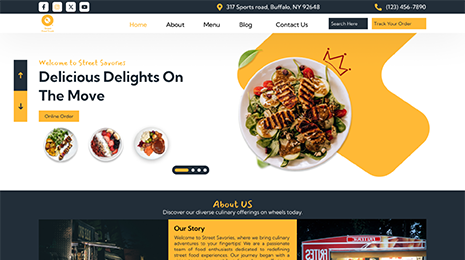 Free Street Food WordPress Theme