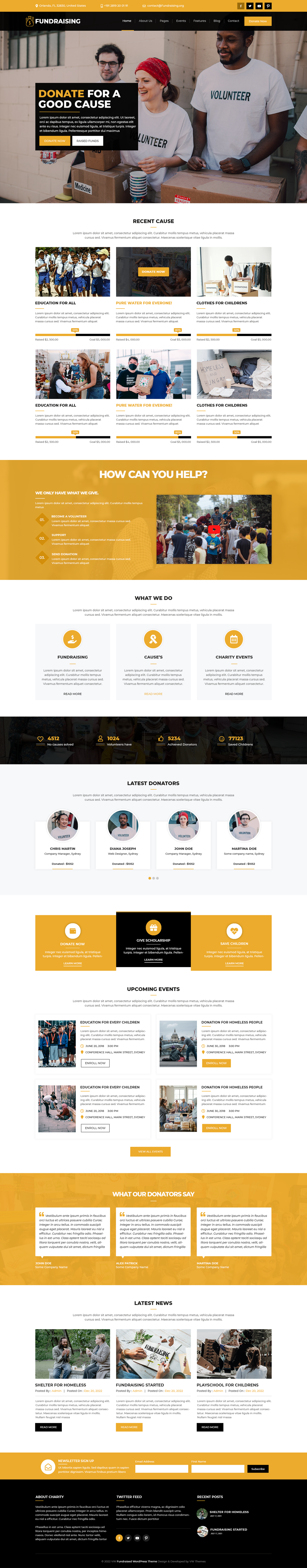 Fundraising WordPress Theme