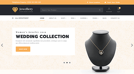 Free Jewellery WordPress Theme Thumbnail 