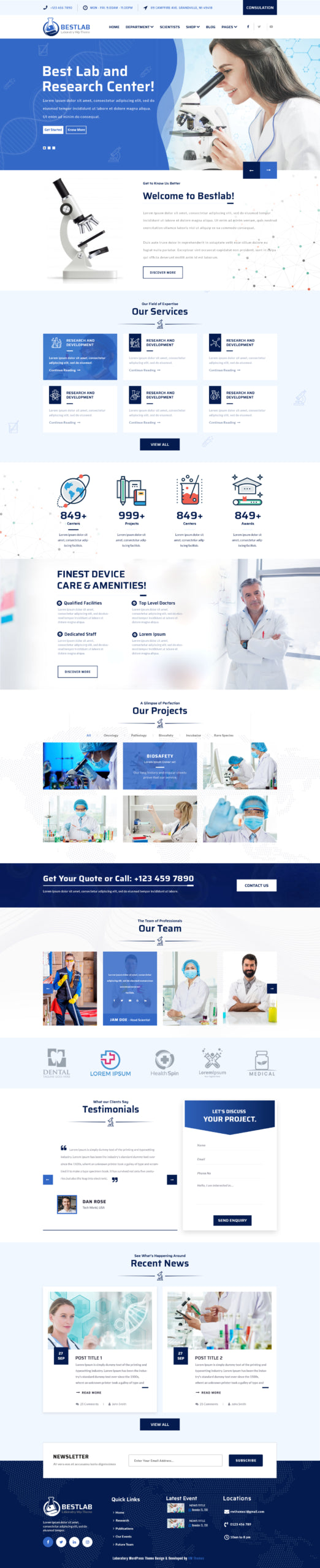 Laboratory-WordPress-Theme