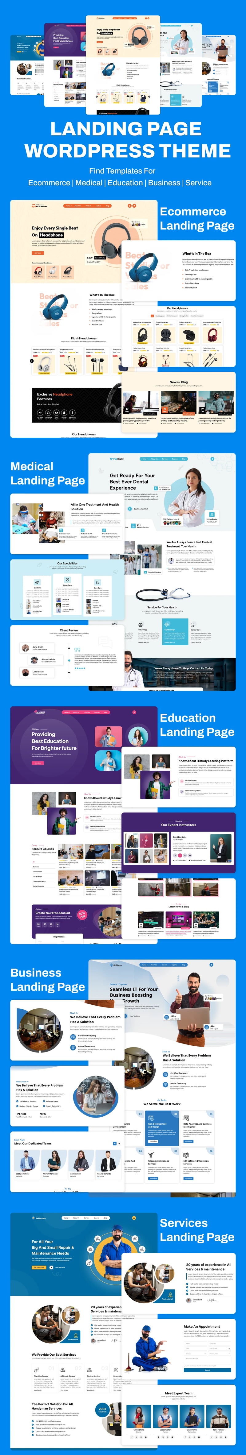 Landing Page WordPress Theme