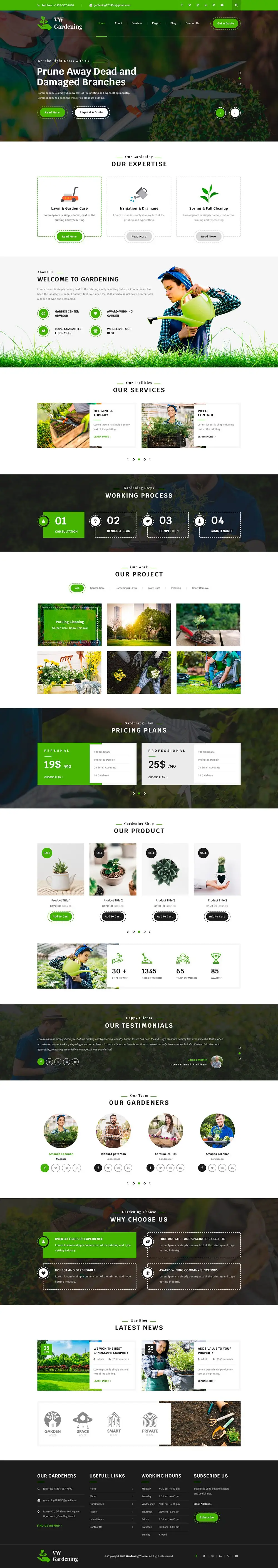 Garden Landscaper WordPress Theme