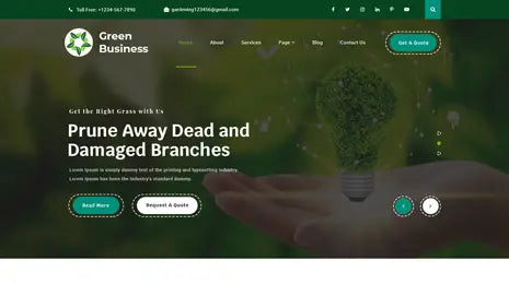 Free Greenhouse WordPress Theme Thumbnail 