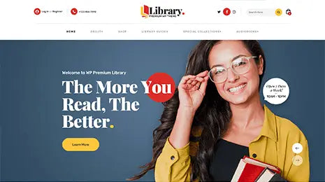 Free WordPress Library Theme