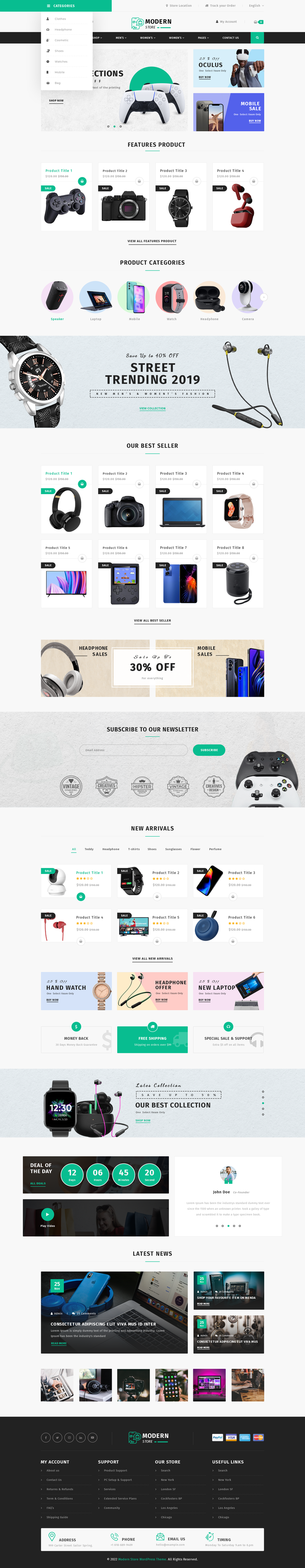 Modern Store WordPress Theme