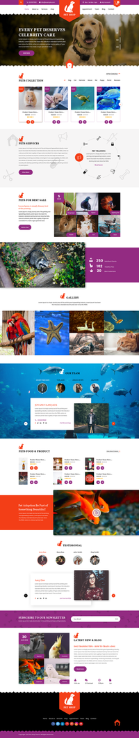 Premium Pet Wordpress Theme