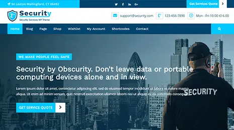 Free Security Guard WordPress Theme Thumbnail 