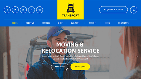 Free Transport WordPress Theme Thumbnail 