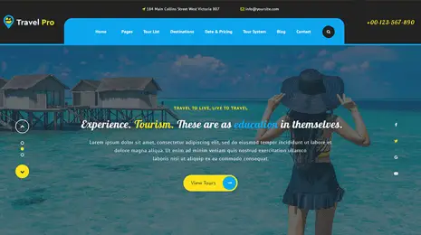 Tour booking WordPress Theme