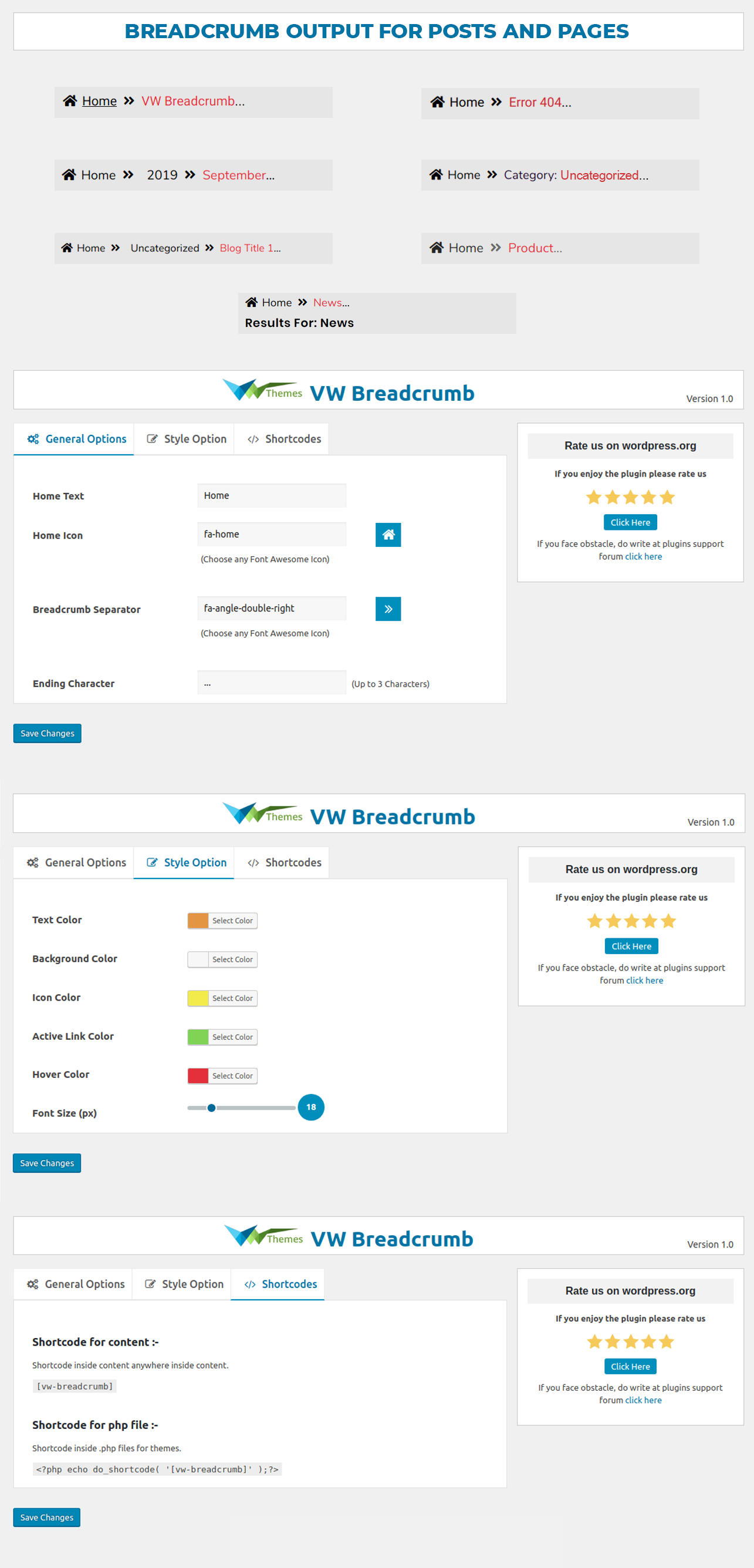 VW Breadcrumb Plugin