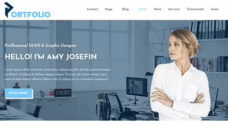 Free UX Portfolio WordPress Theme