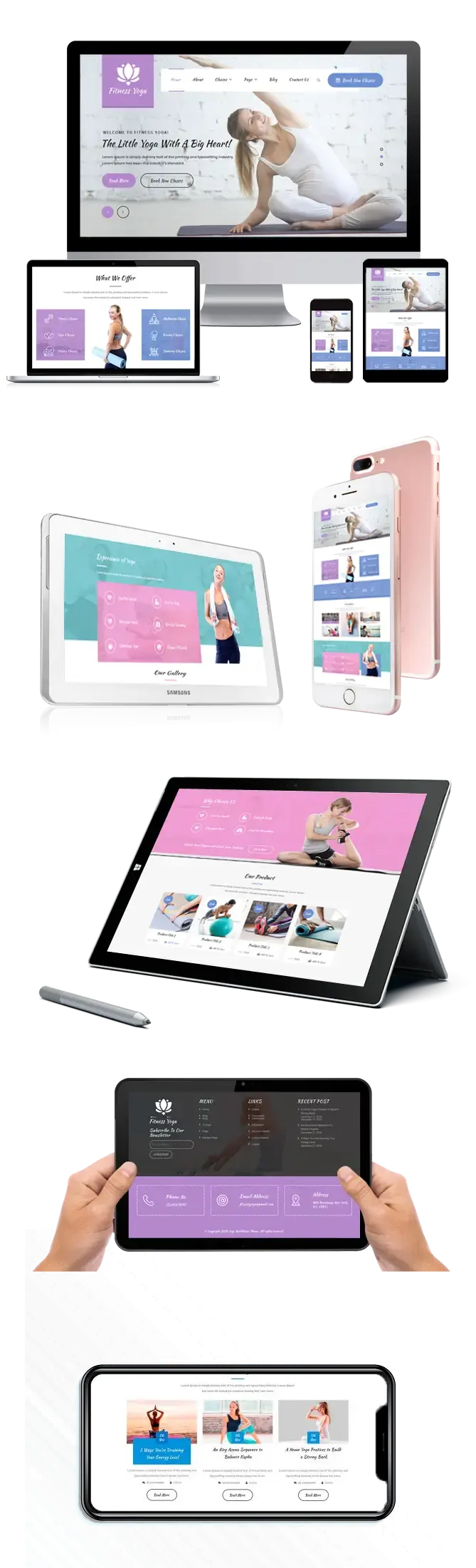 Yoga Asana WordPress Theme