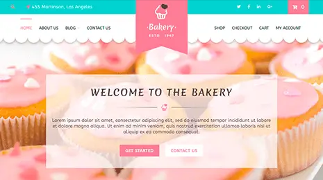 Free Bakery WordPress Theme Thumbnail 