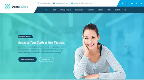 Free Dentist WordPress Theme Thumbnail 