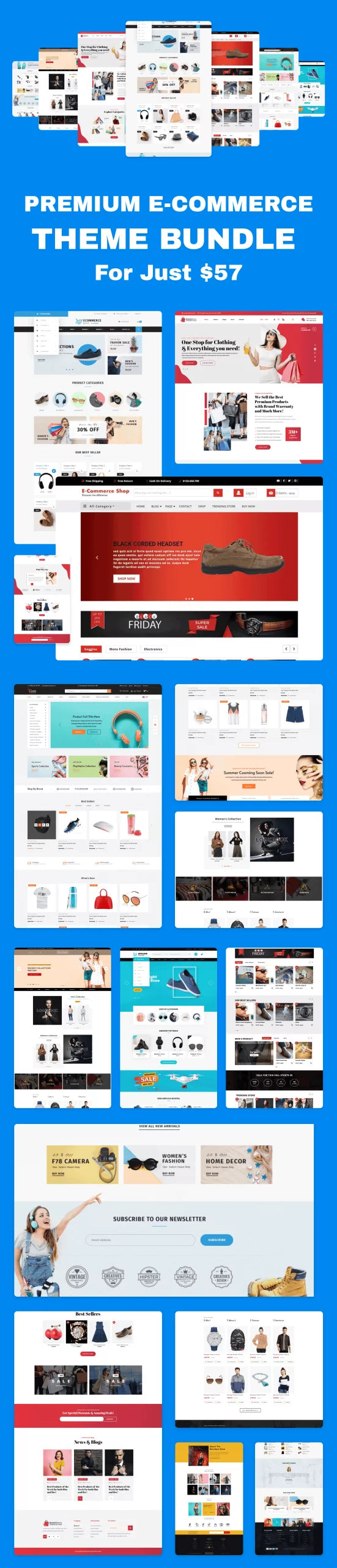 Ecommerce Theme Bundle Responsive