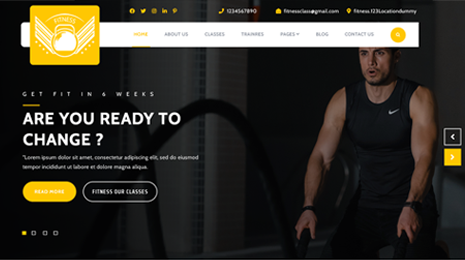 Free Crossfit WordPress Theme Thumbnail 