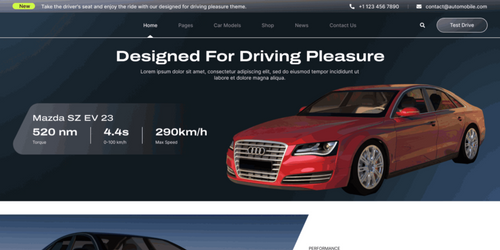 Free Car Dealership WordPress Theme Thumbnail 