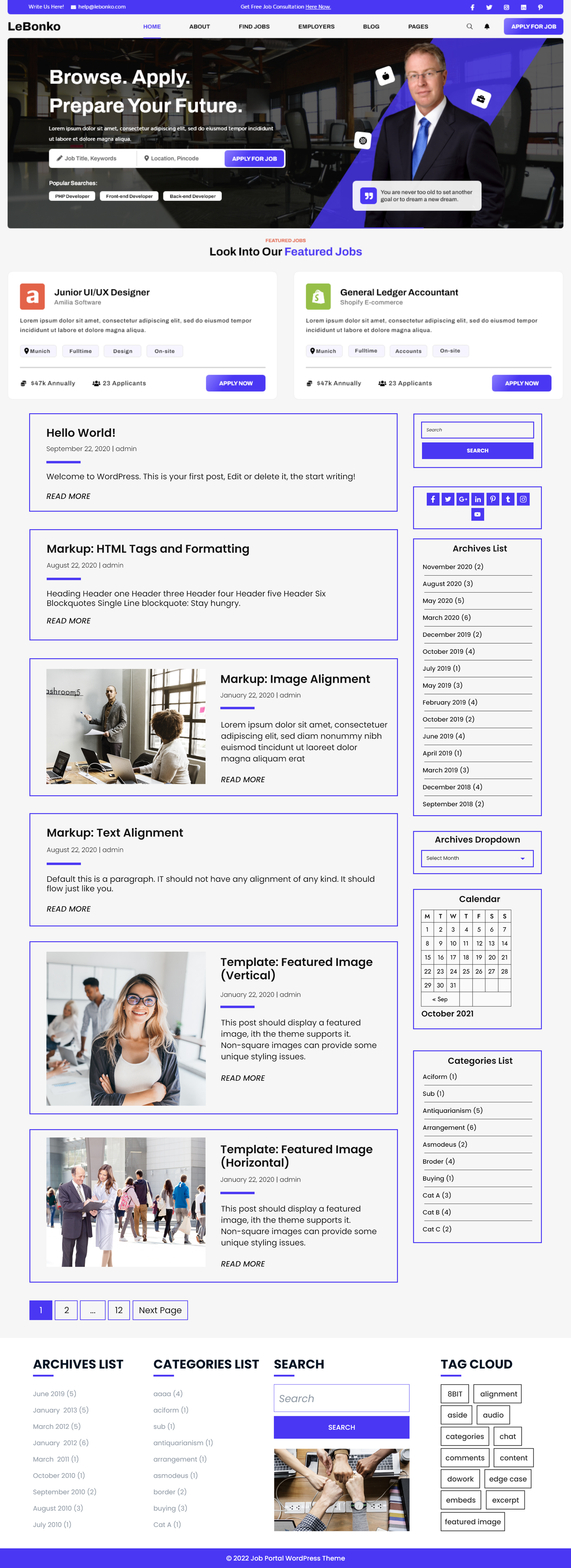 Free Optical WordPress Theme