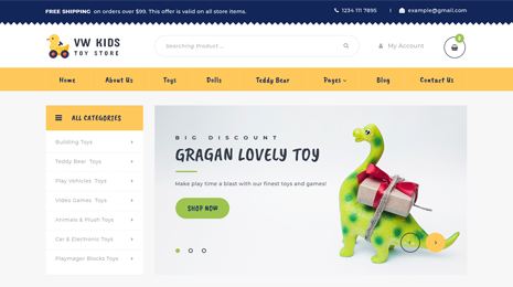 Toy Store WordPress Theme