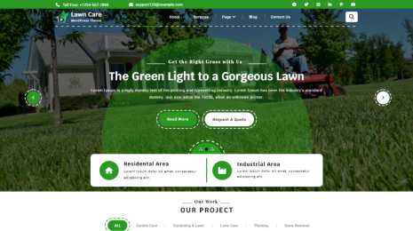 Free Lawn WordPress Theme