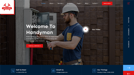 Free Handyman WordPress Theme Thumbnail 