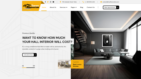 Free Renovation WordPress Theme Thumbnail 