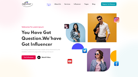 Free Influencer WordPress Theme Thumbnail 