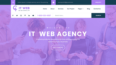 Free IT Company WordPress Theme Thumbnail 