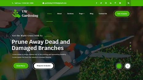 Landscaper Lawn Care WordPress Theme