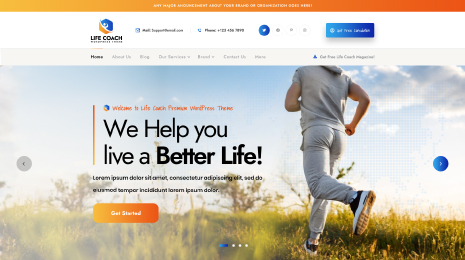 Free Life Coach WordPress Theme Thumbnail 