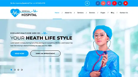 Free Medical WordPress Theme Thumbnail 