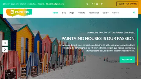 Free Painter WordPress Theme Thumbnail 