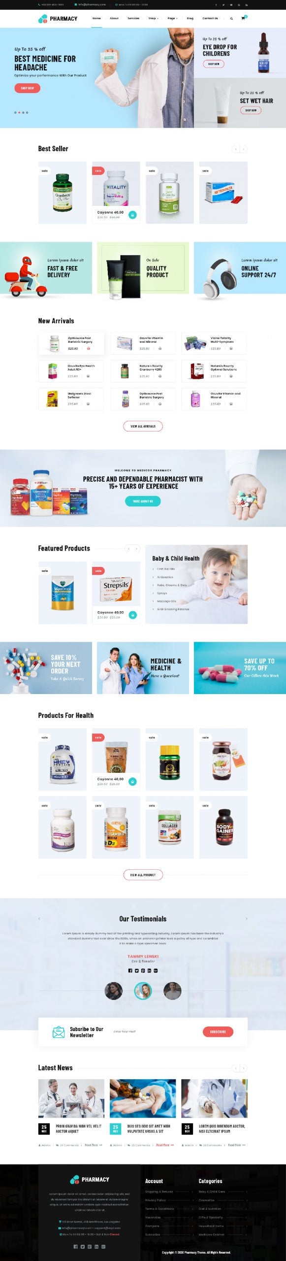 Pharmacy WordPress Theme