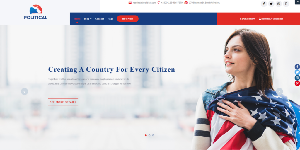 Free WordPress Political Theme