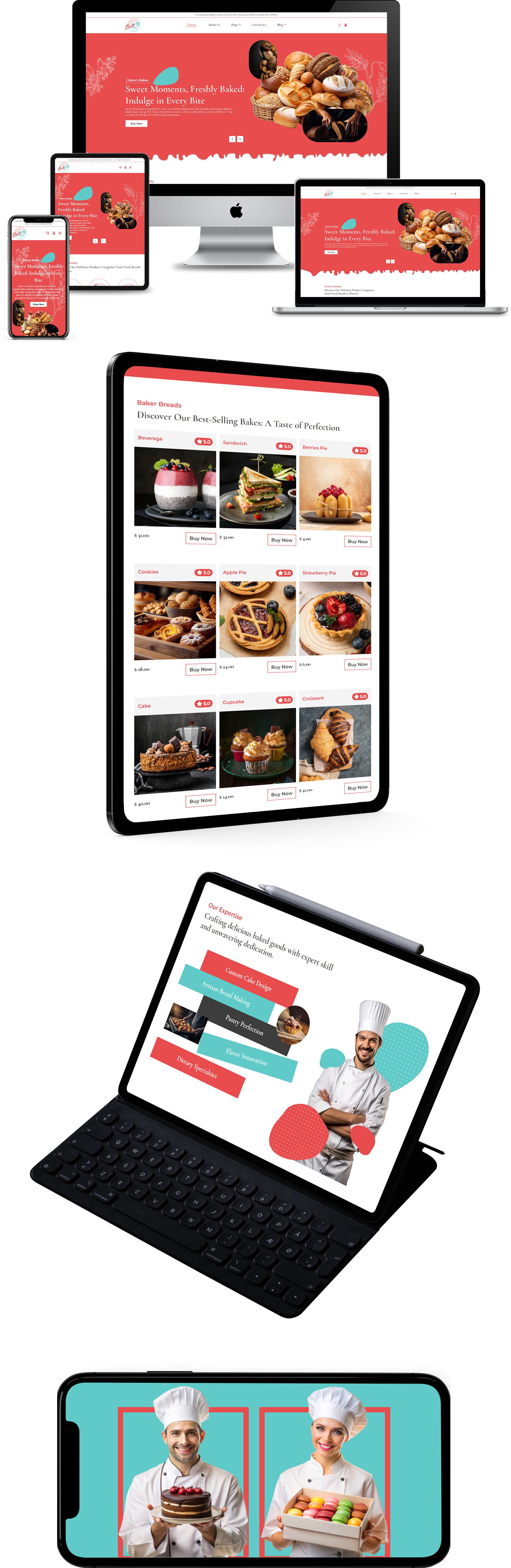 Bakers WordPress Theme Responsive