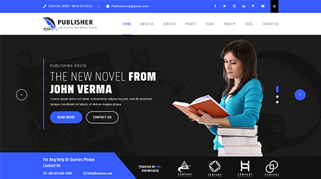 Free Book Publisher WordPress Theme Thumbnail 