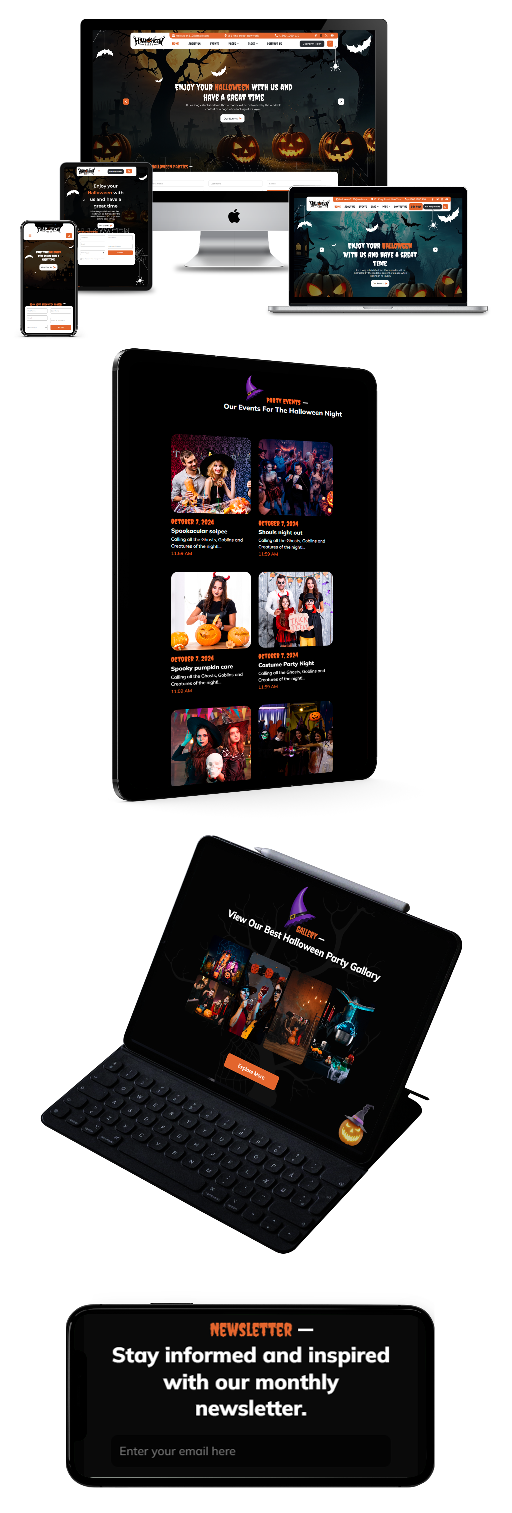 Scary Halloween WordPress Theme Responsive