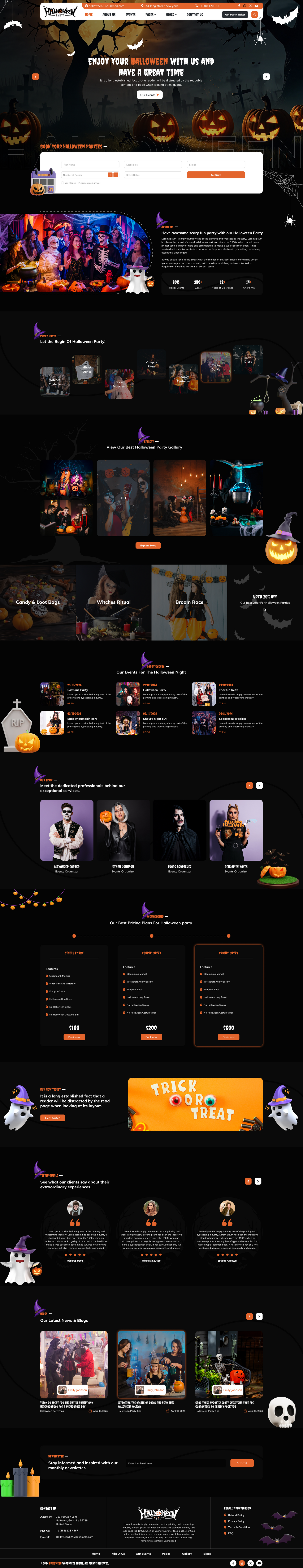 Scary Halloween WordPress Theme